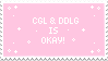 ddlg and cgl is okay stamp